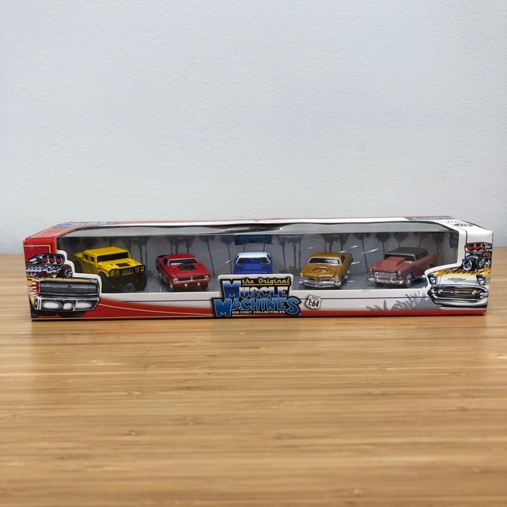 Muscle Machines Die-Cast Car Set 1:64 Kids Multicolor 5-Pack Hot Rods Hummer